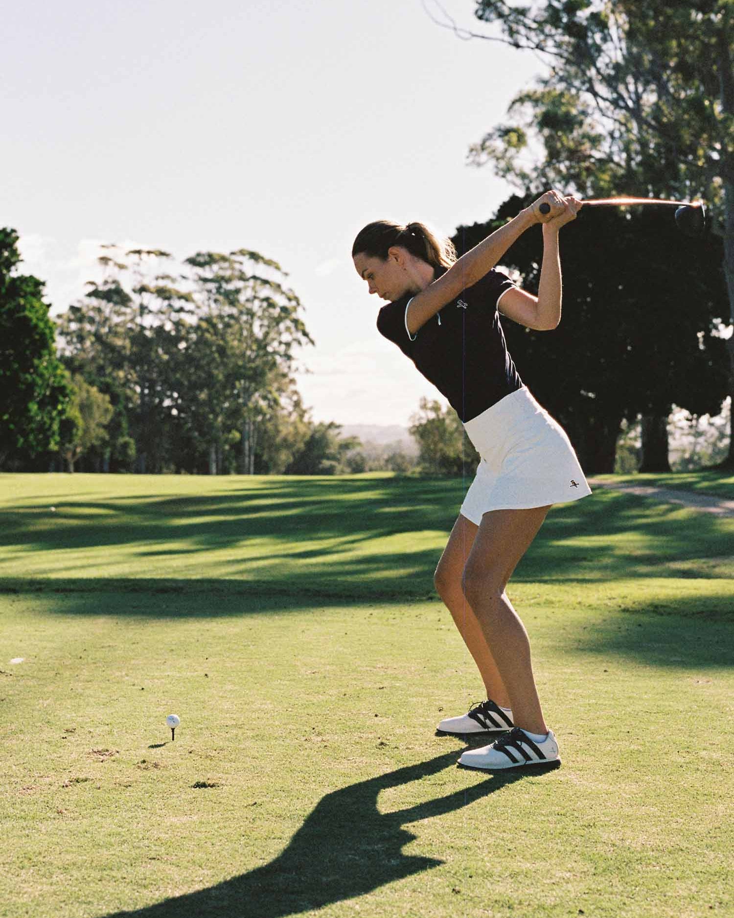 Womens Kooka Par-Tec Skort - White