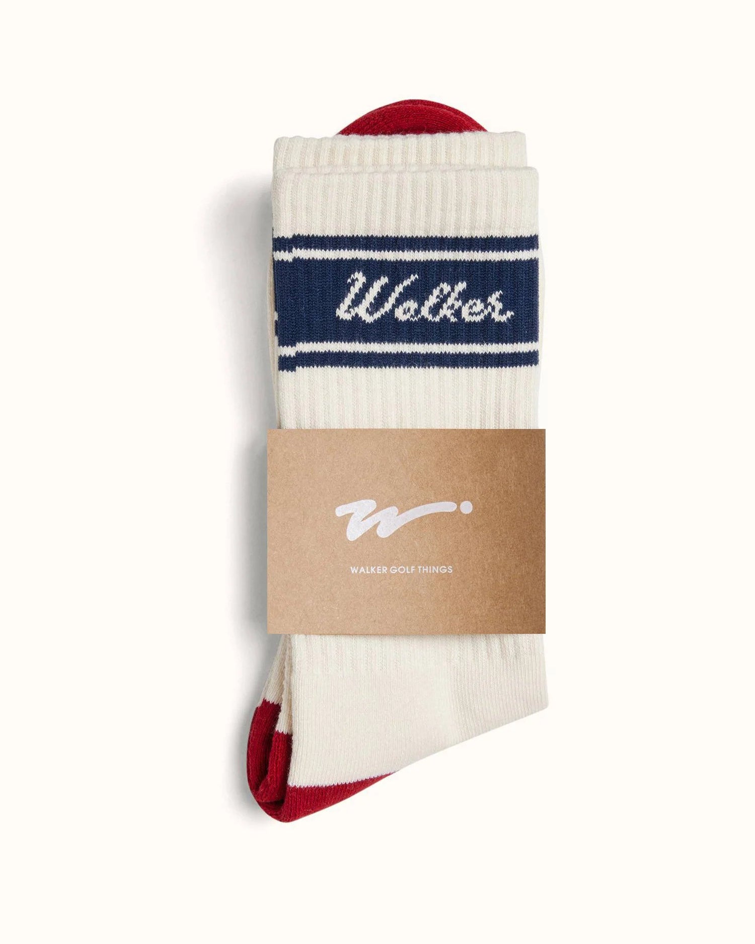 Stripe Classic Socks - White/Navy/Red