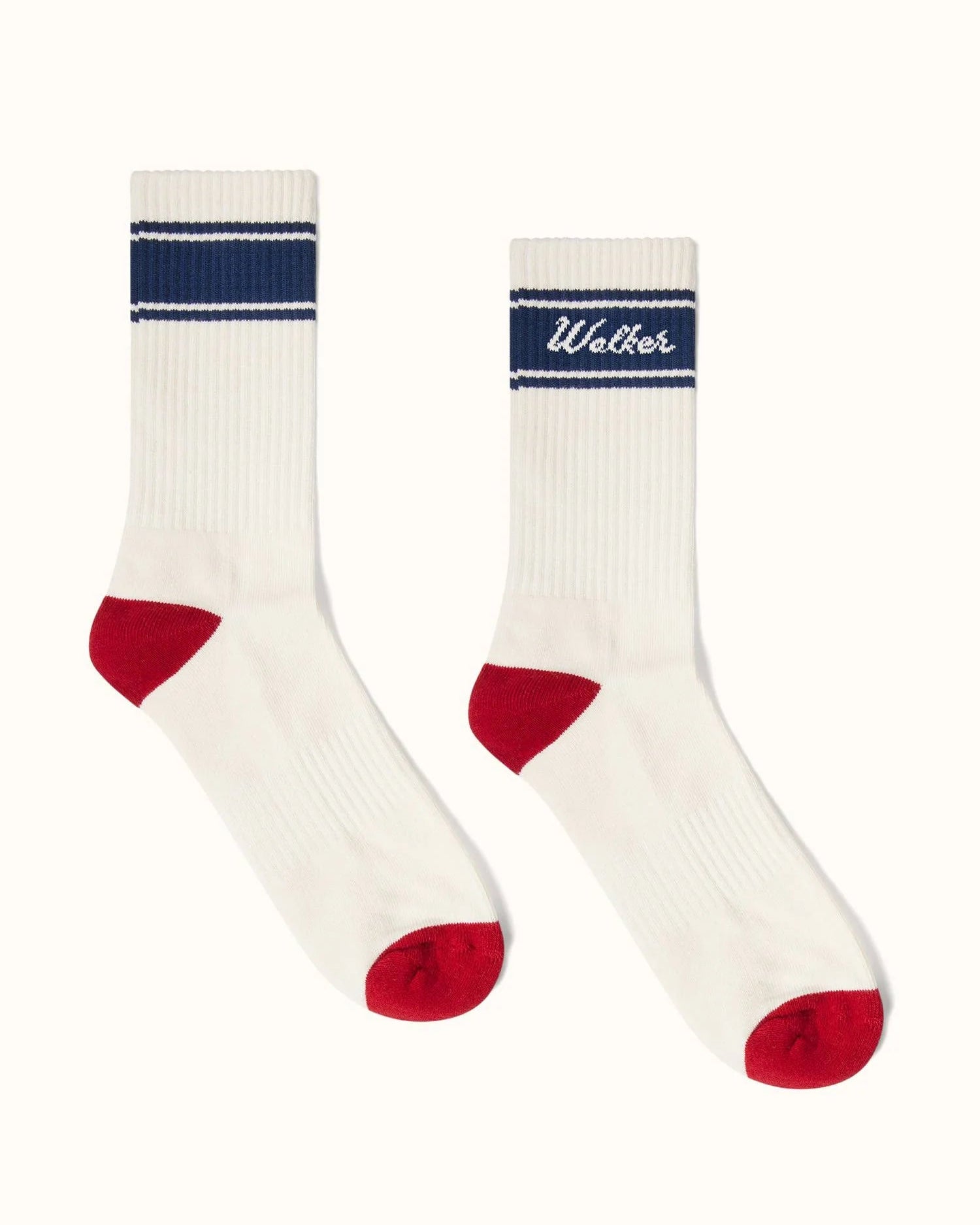 Stripe Classic Socks - White/Navy/Red