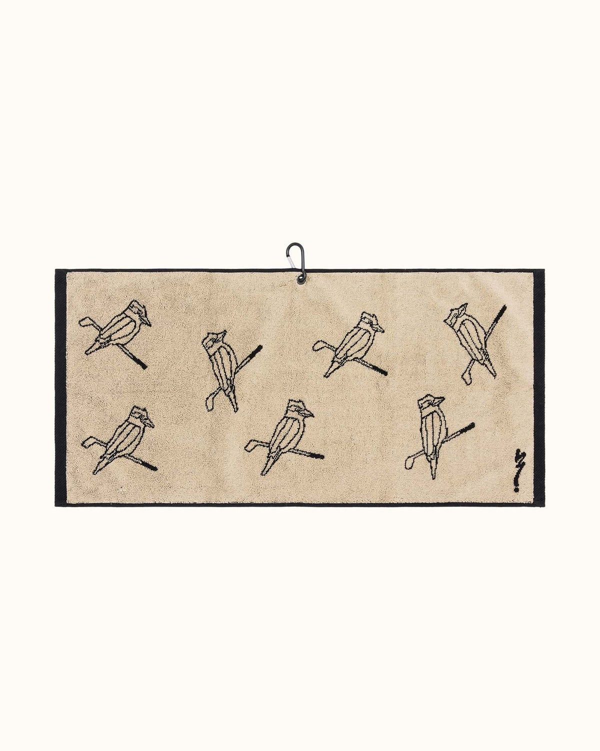 Kooka Icon Towel - Black/Sand