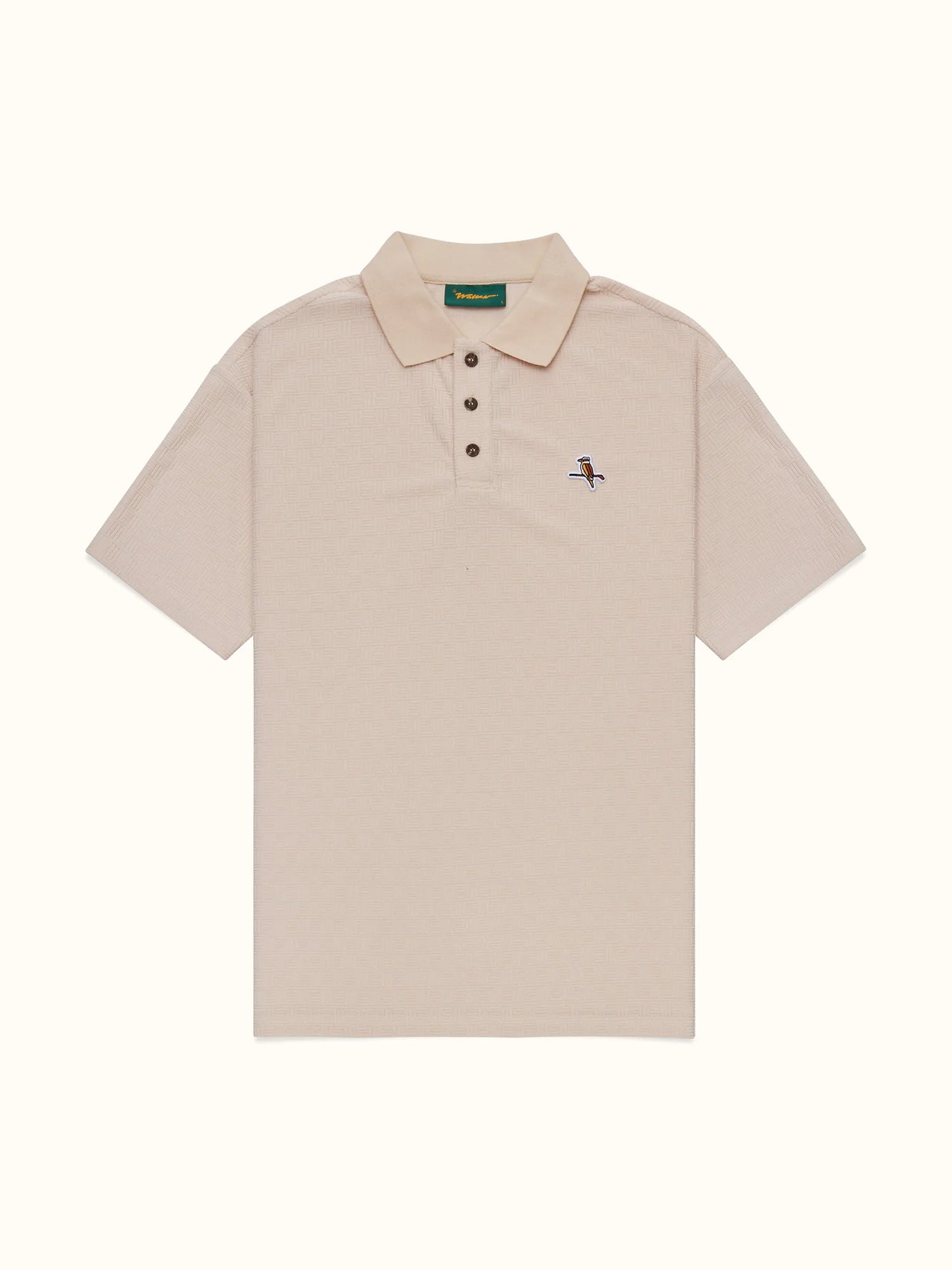 Kooka Jacquard Terry Polo - Cream