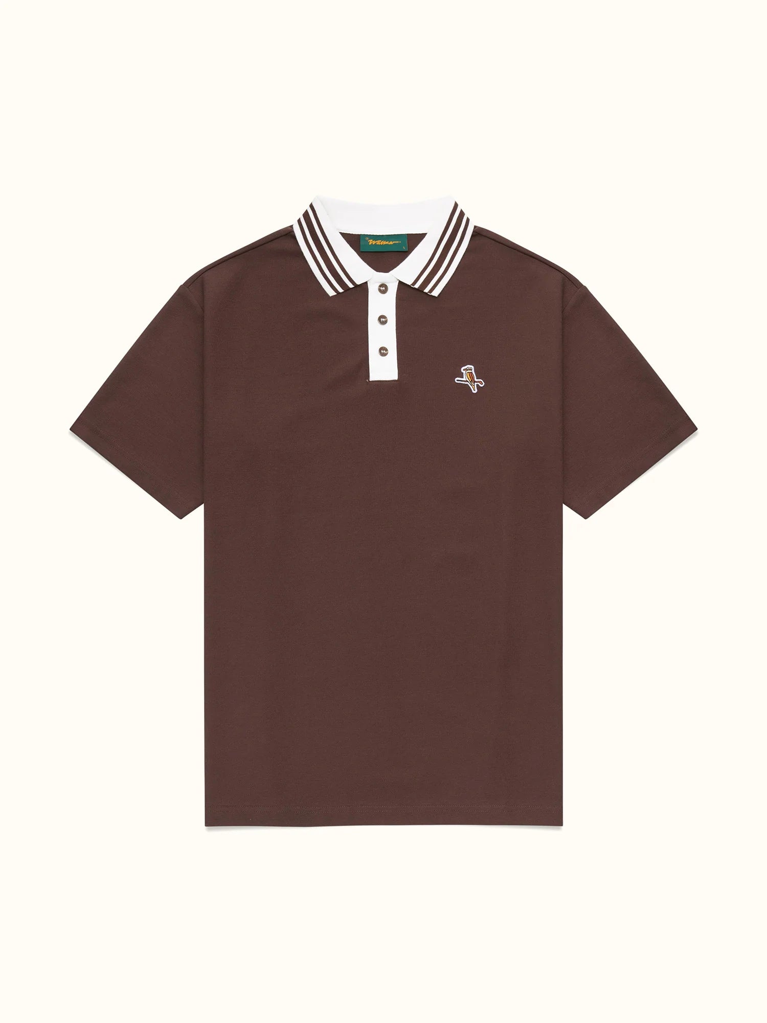 Kooka Two-Tone Polo - Chocolate/White