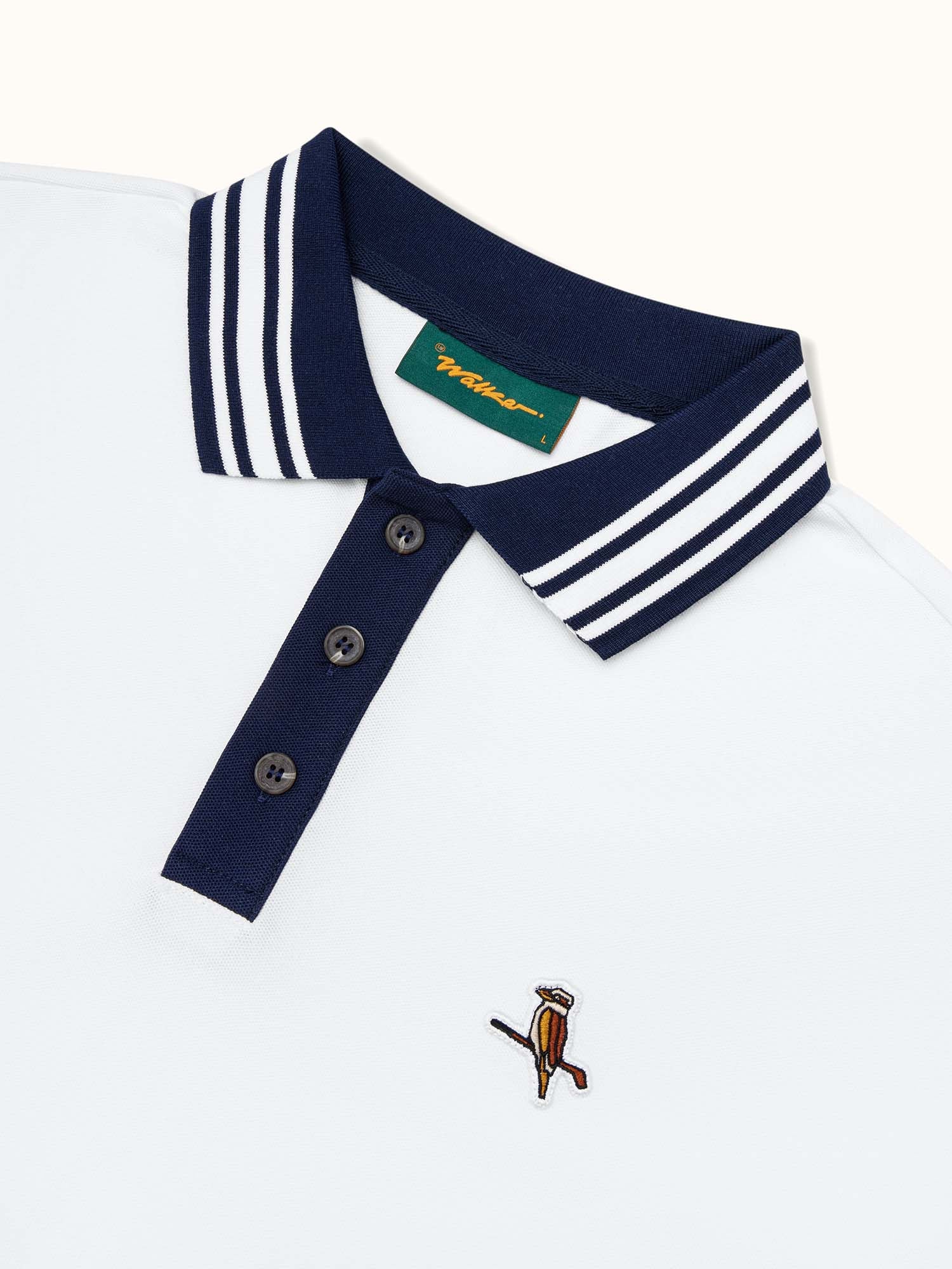 Kooka Two-Tone Polo White / Navy