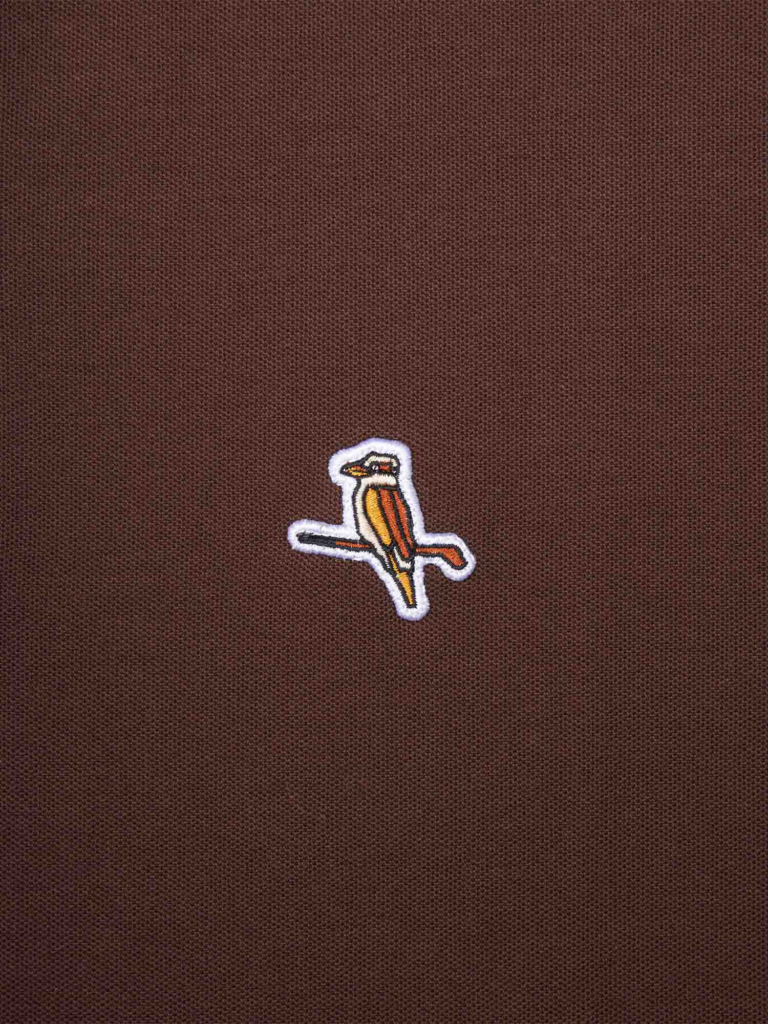 Kooka Two-Tone Polo - Chocolate/White