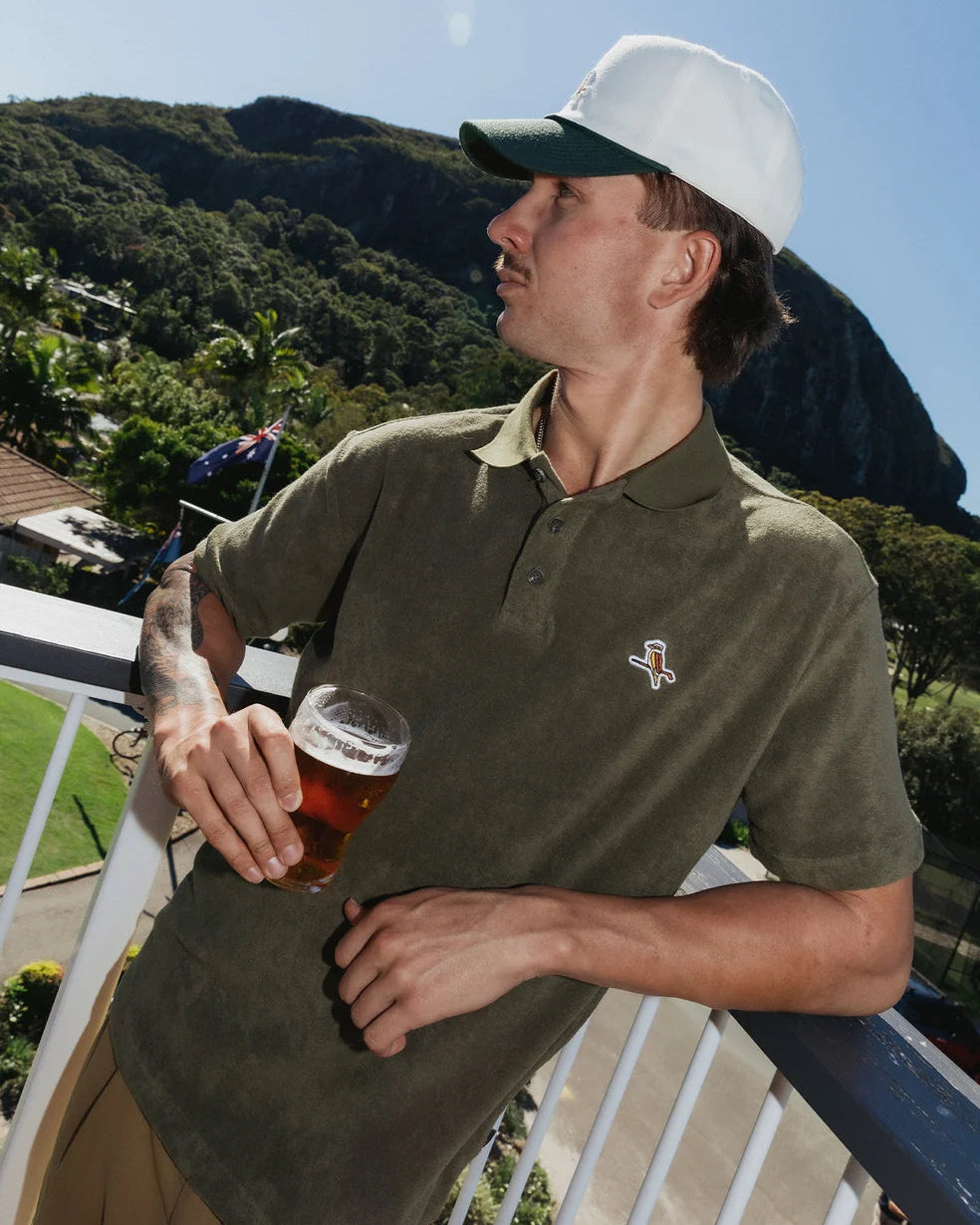 Kooka Terry Polo - Olive