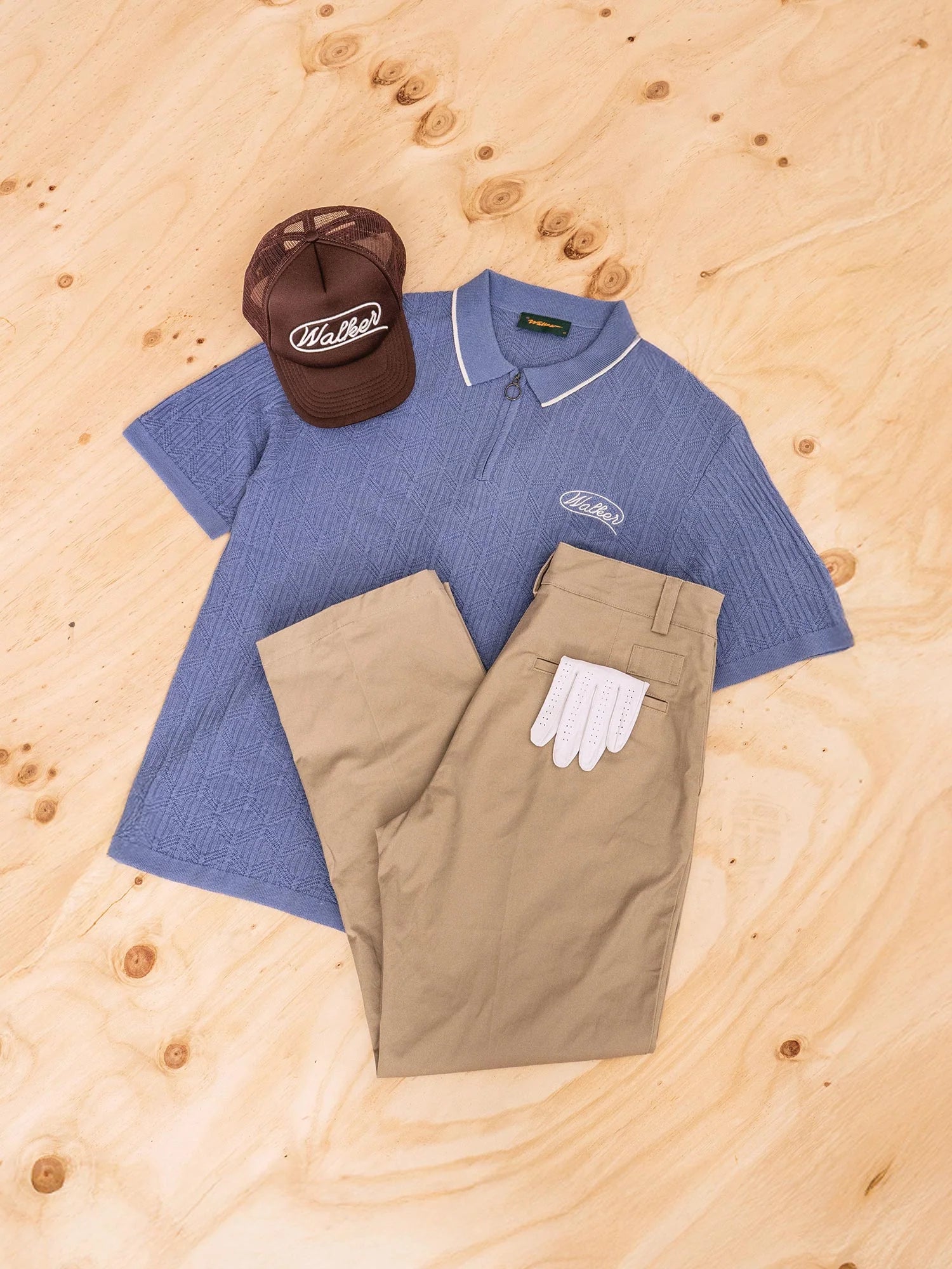 Lasso Knit Polo - Sky Blue