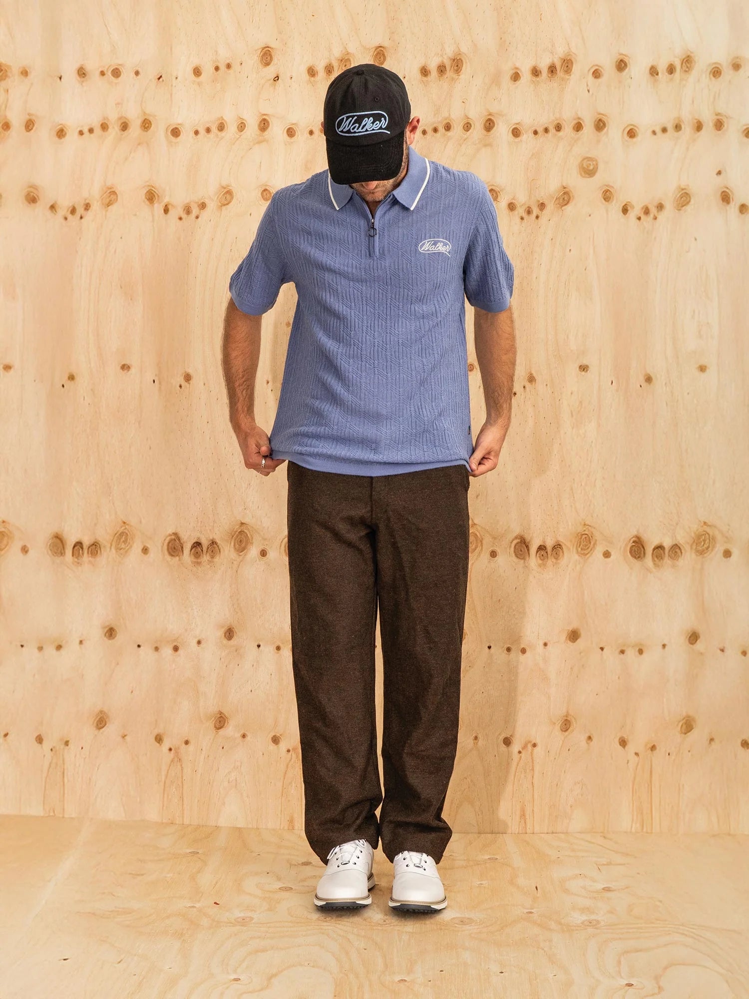 Lasso Knit Polo - Sky Blue