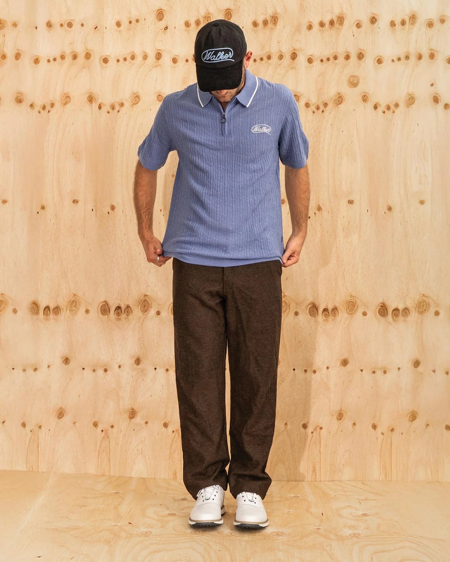 Lasso Knit Polo - Sky Blue