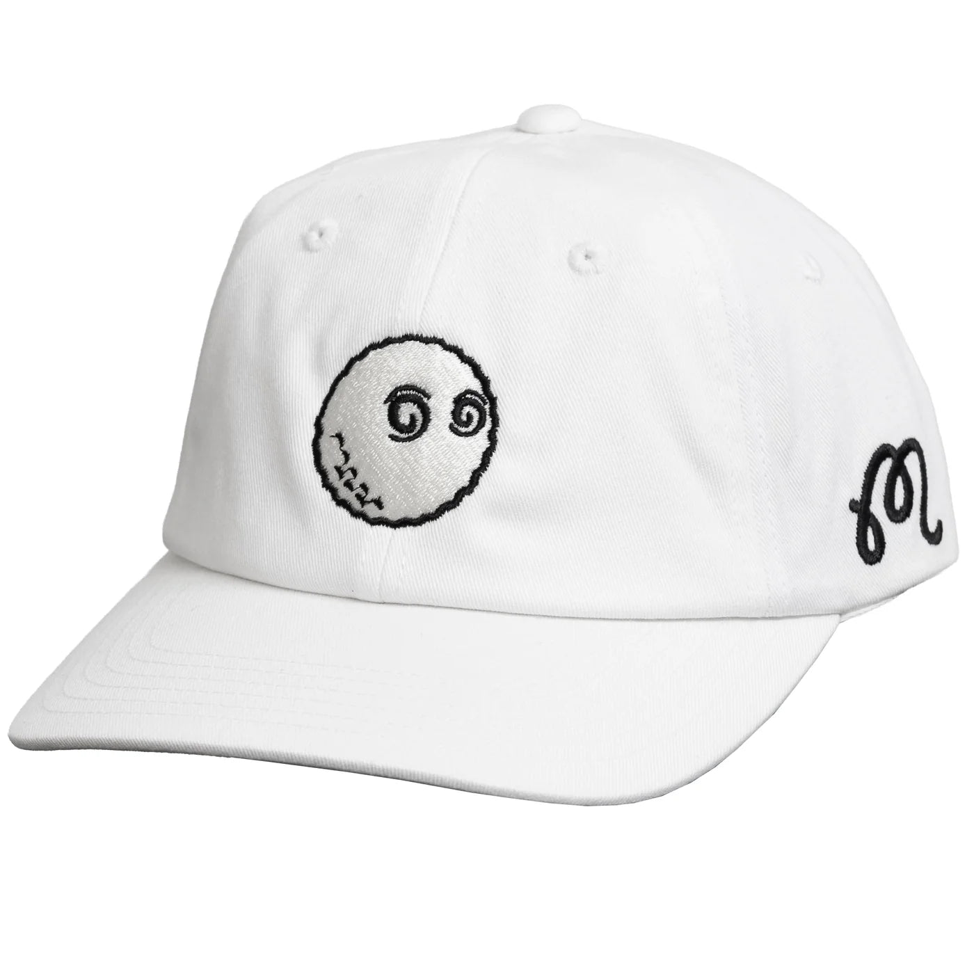 Washed Cotton Twill Dad Hat - White