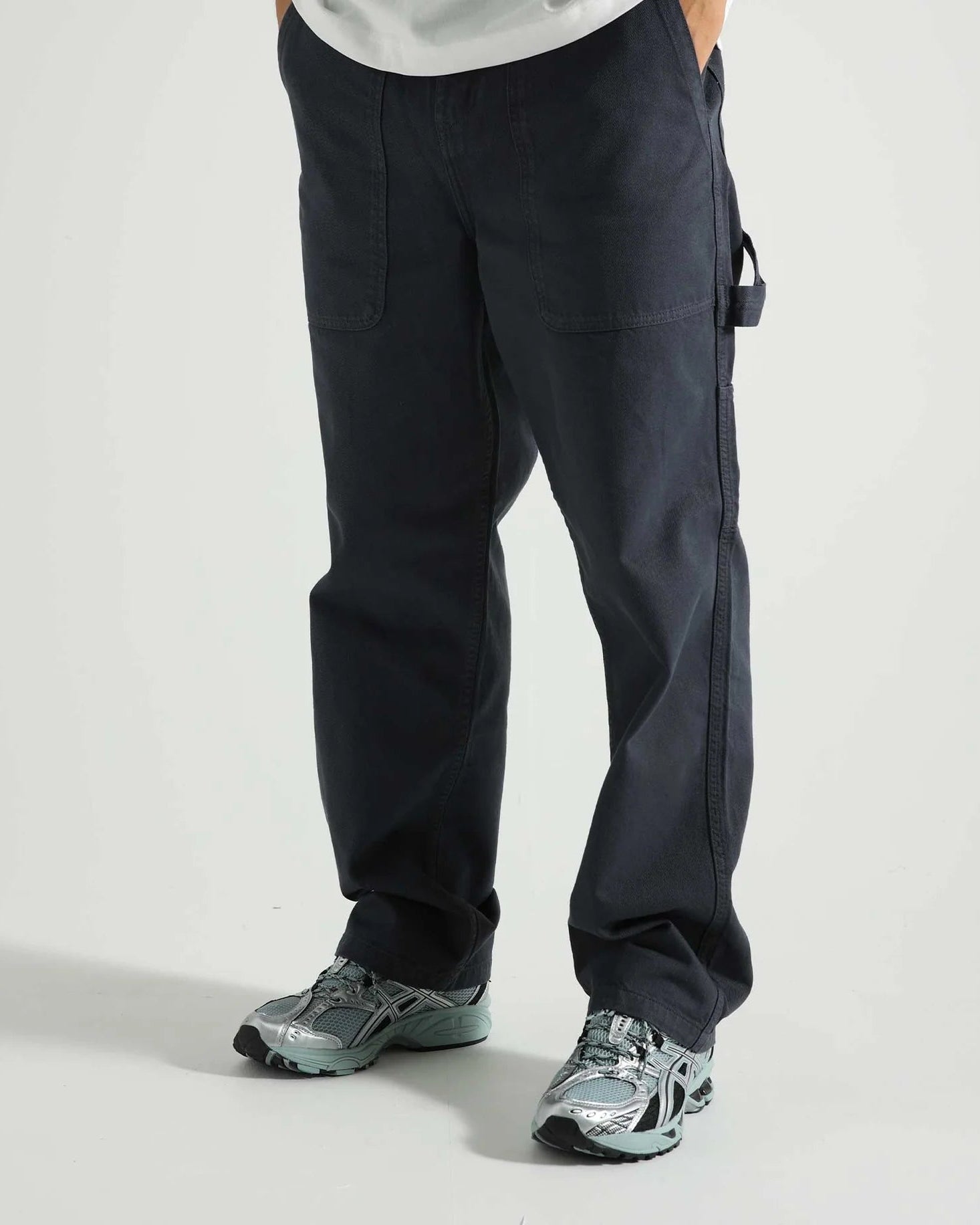 Broom Trousers - Charcoal/Blue