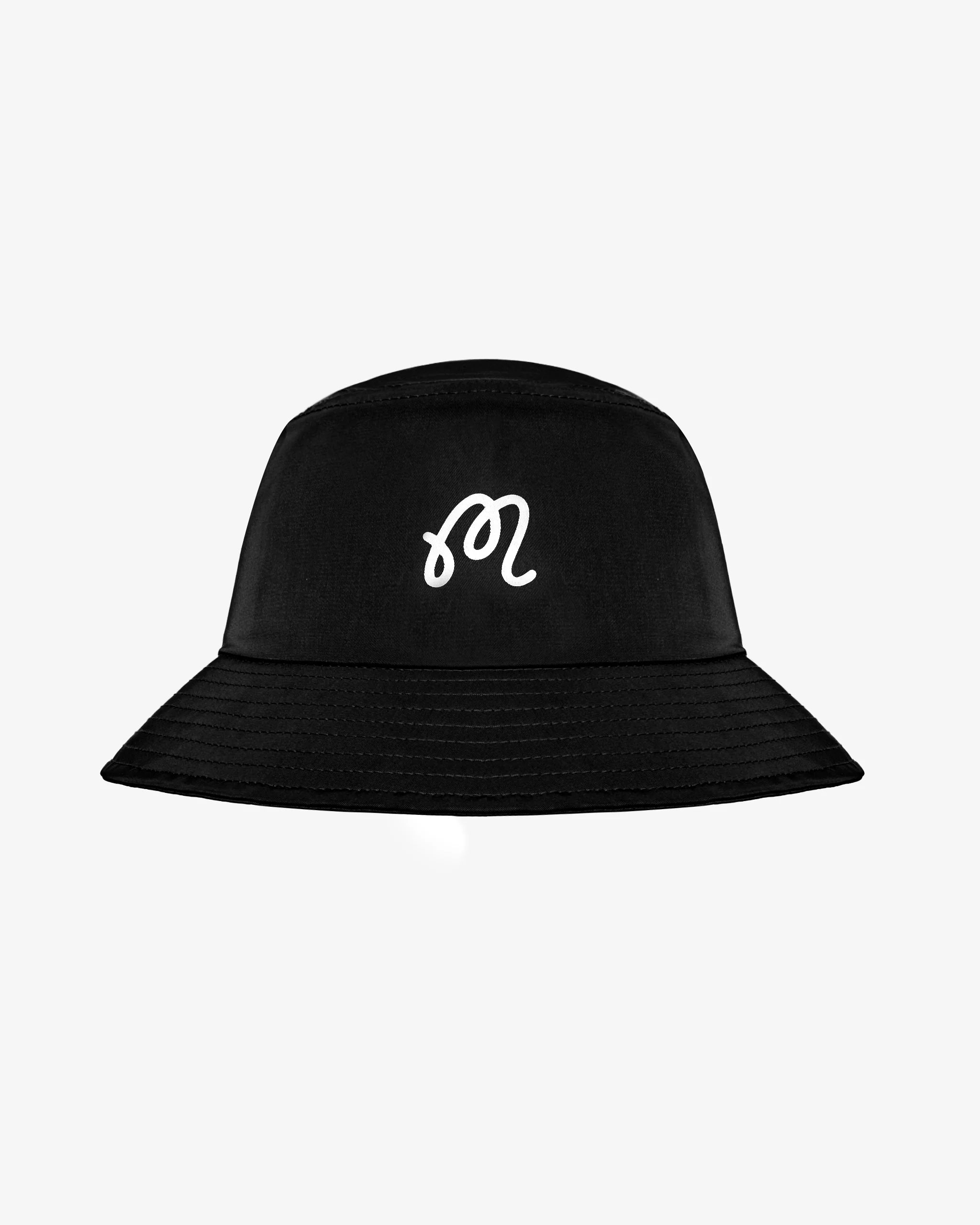 Menton Nylon Bucket Hat - Black