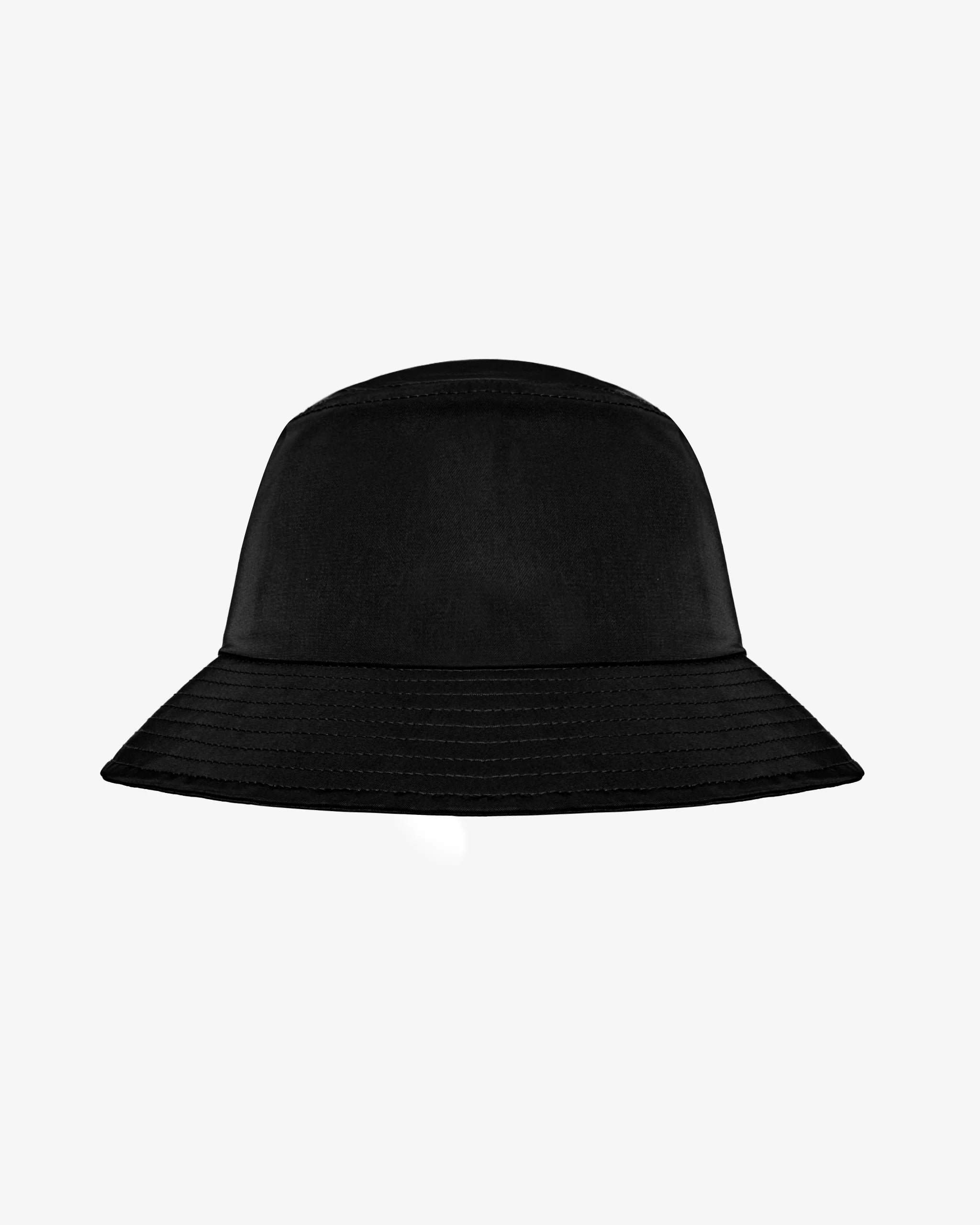 Menton Nylon Bucket Hat - Black
