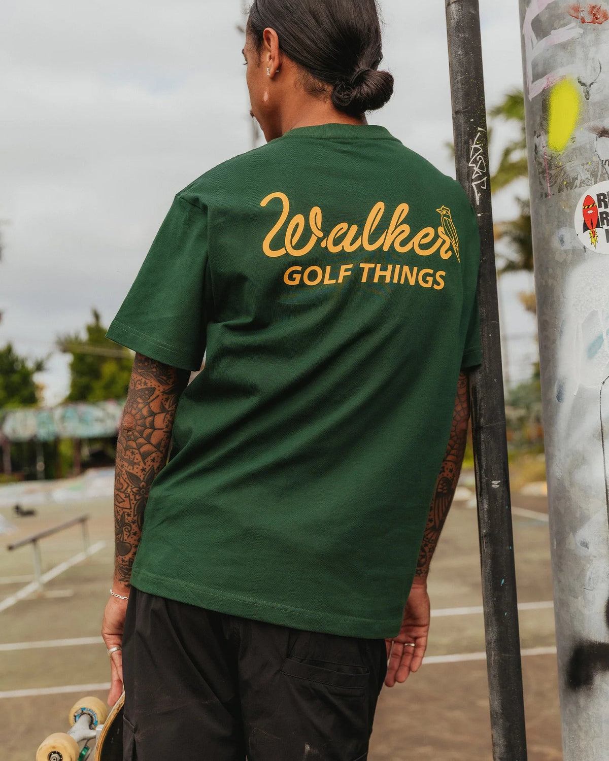 Cursive T-shirt - Forest
