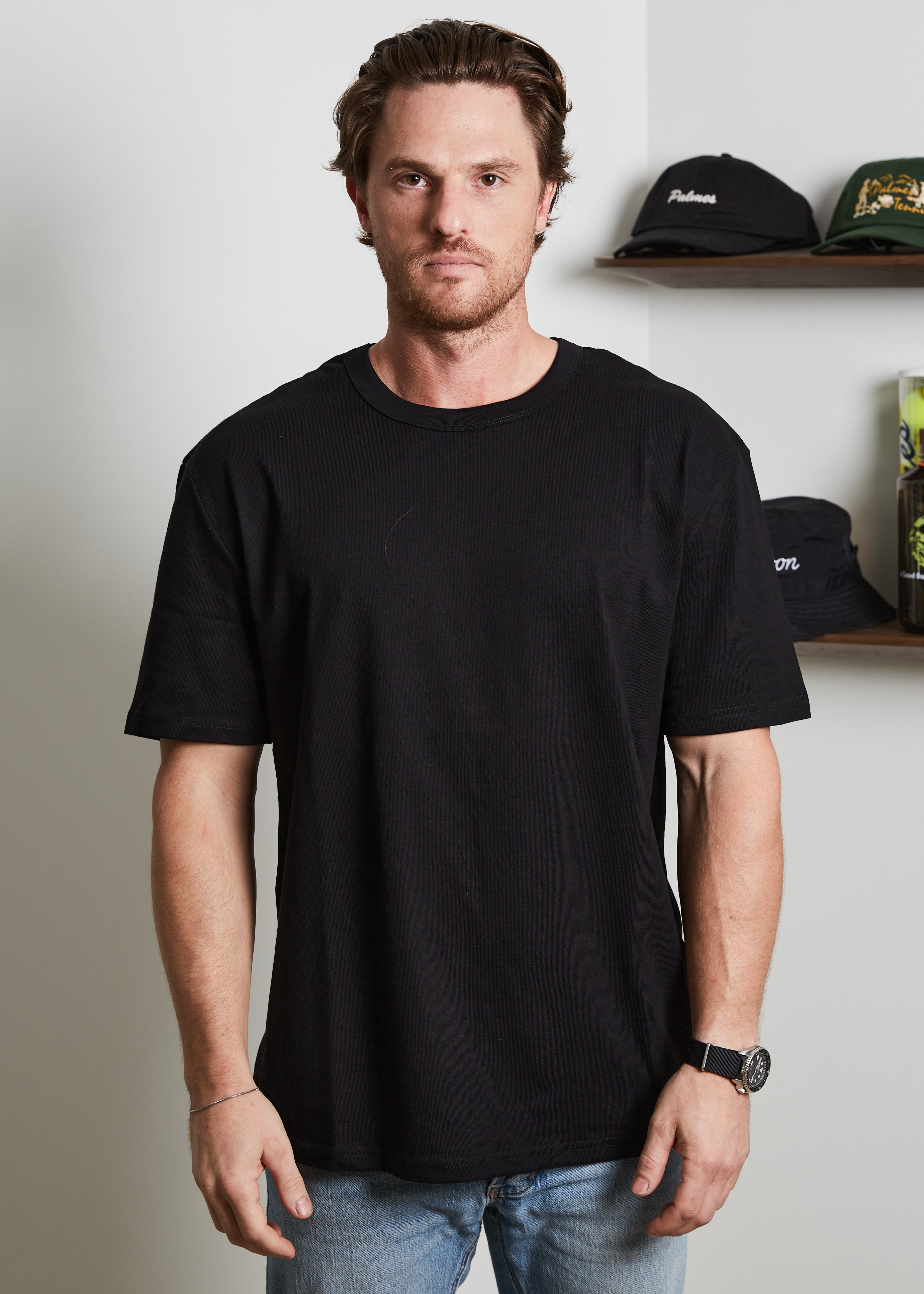 THE BOX FIT TEE - 250GSM - BLACK