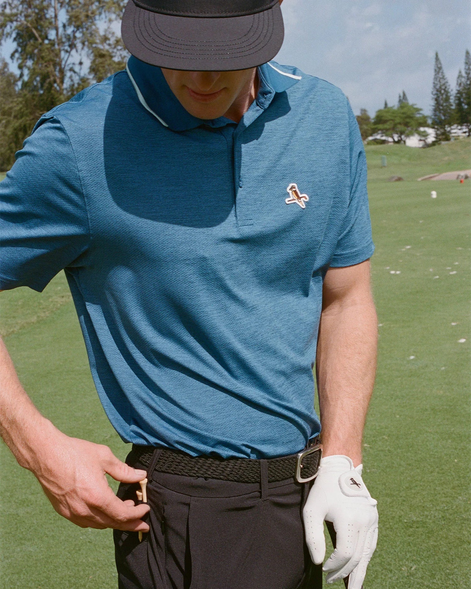 Members Polo - Pacific Blue