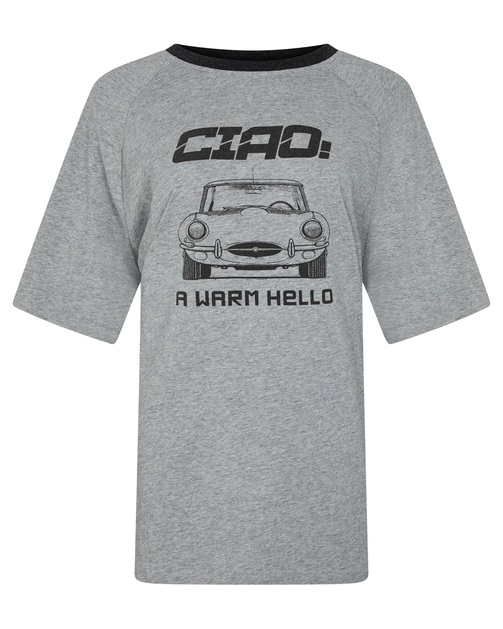 Warm Hello Racer Tee - Grey