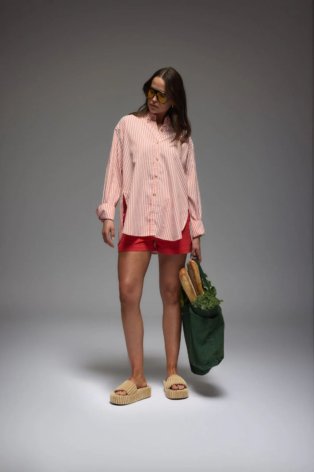 Verano Stripe Shirt - Fire