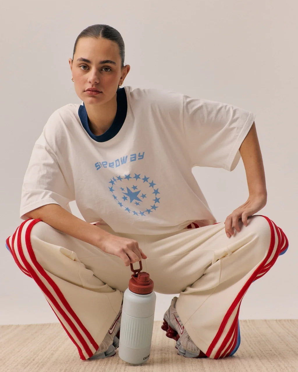 Speedway Oversized Tee - Snow