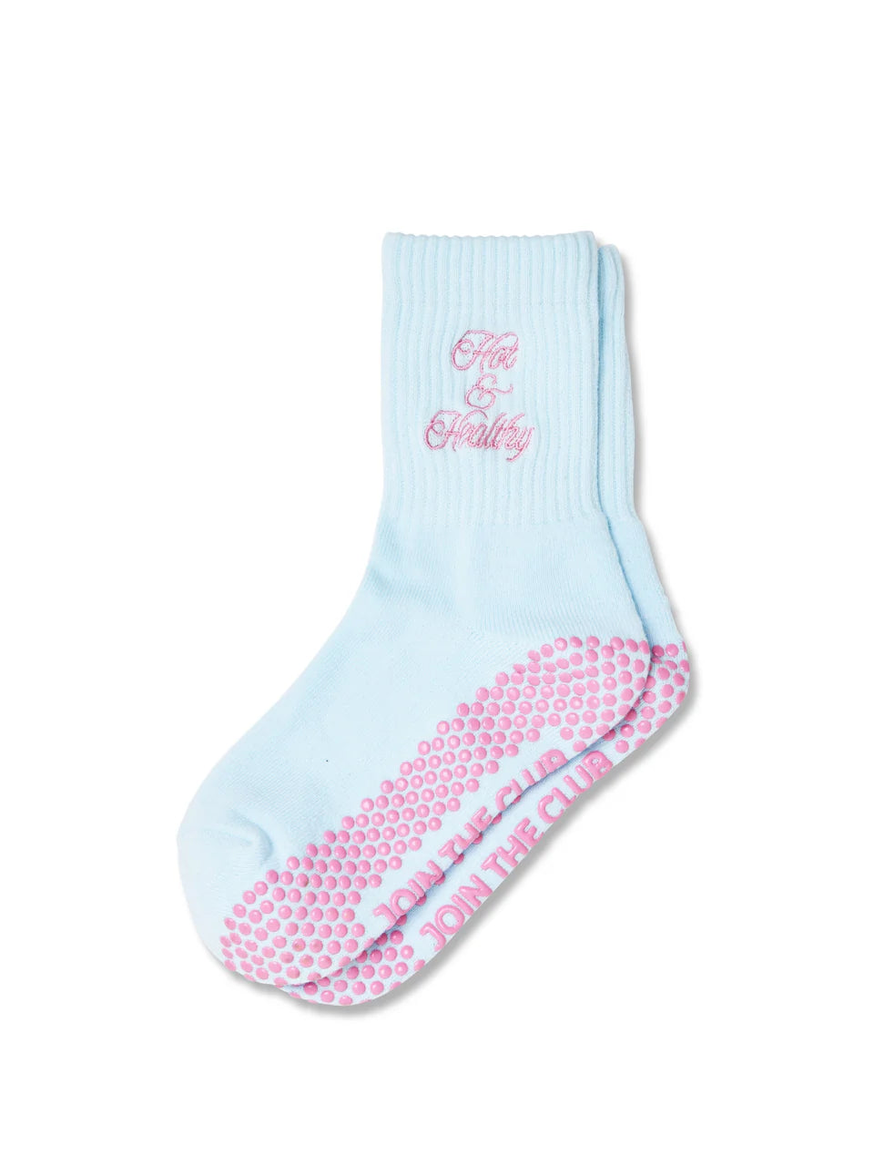 Hot and Healthy Pilates Grip Sock - Blue