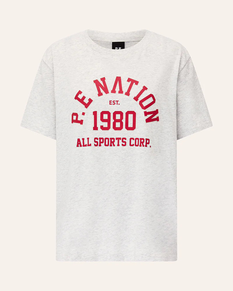 Backspin tee - grey marle