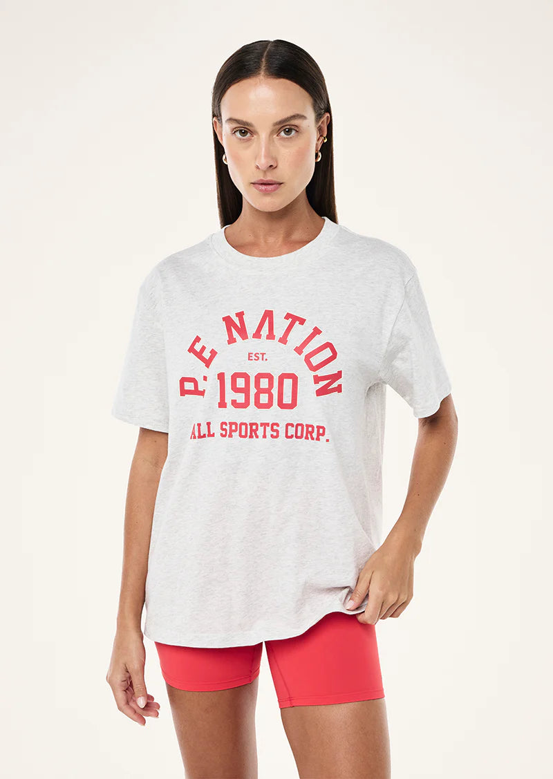 Backspin tee - grey marle