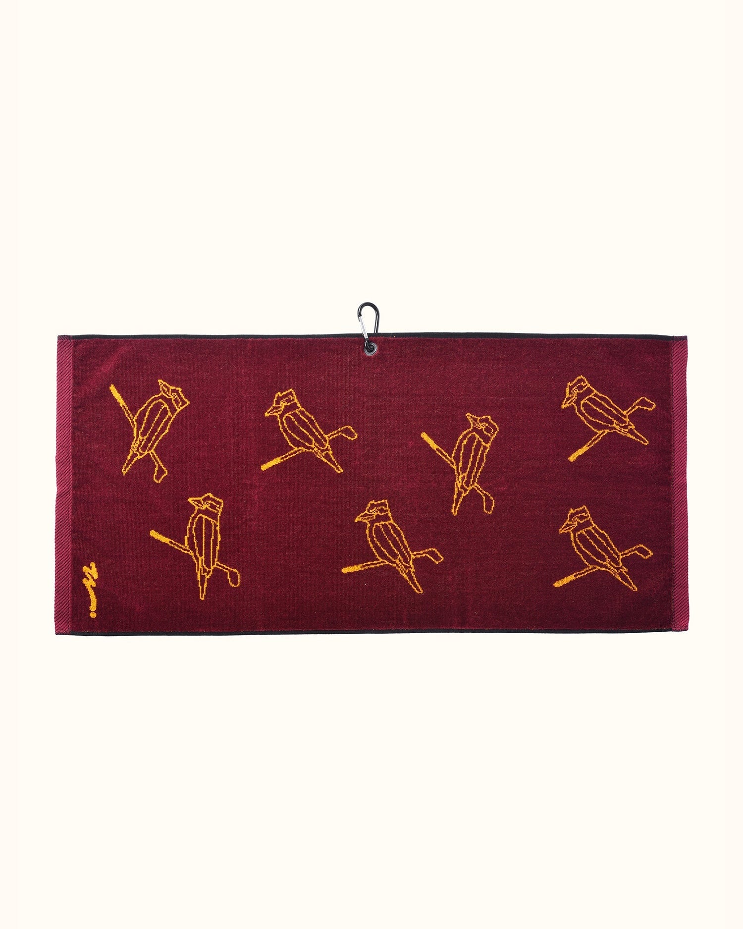 Kooka Icon Towel - Merlot/Gold