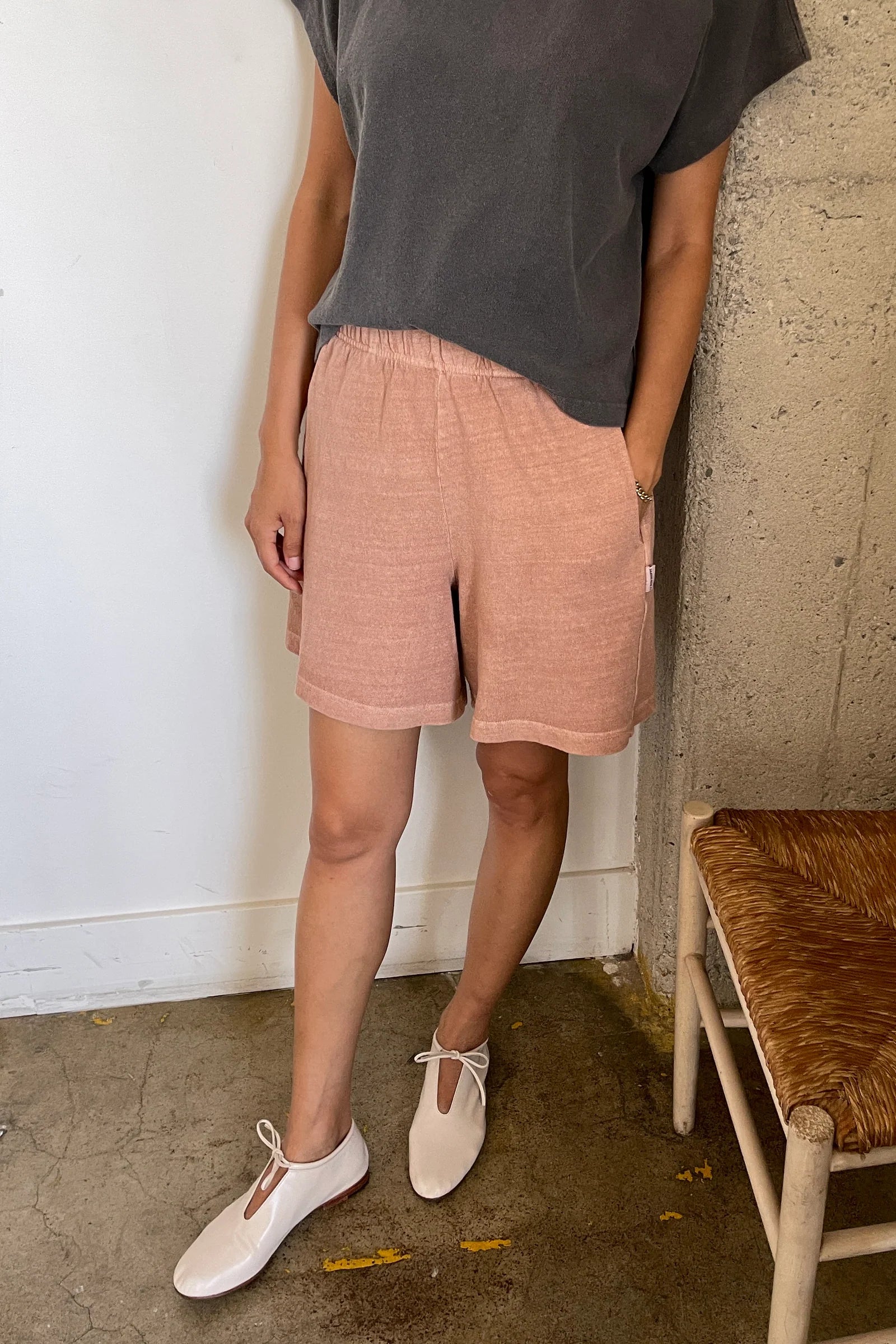 Flared Basketball Shorts - Macchiato
