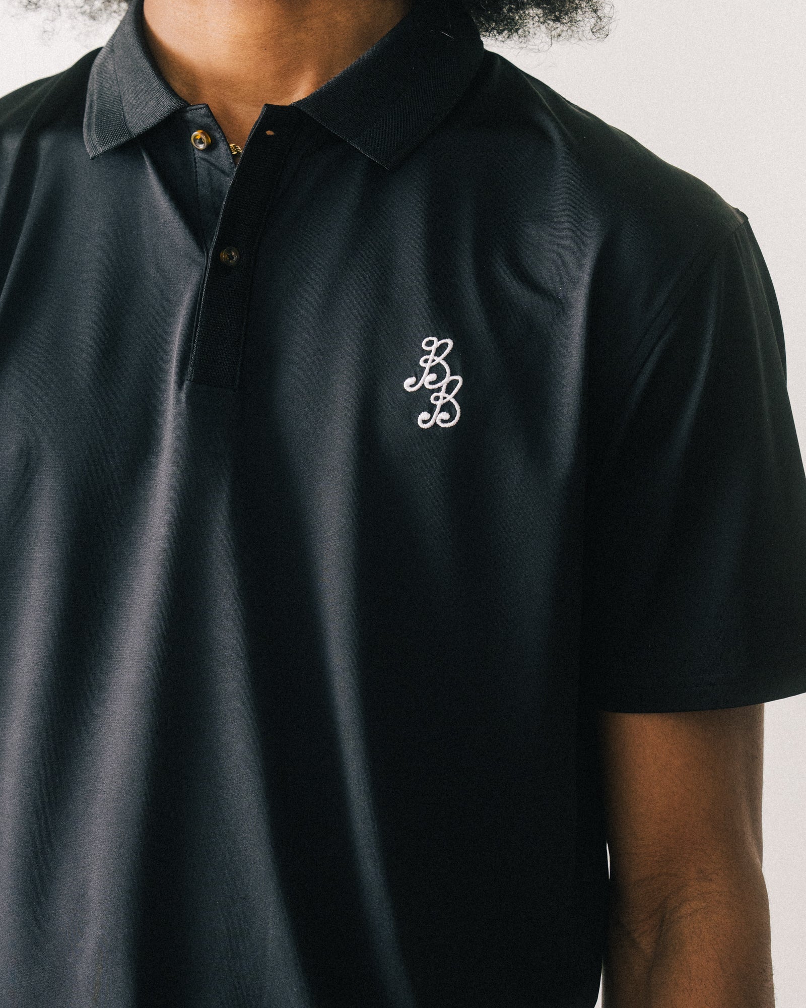 Essentials Athletic Polo - Black