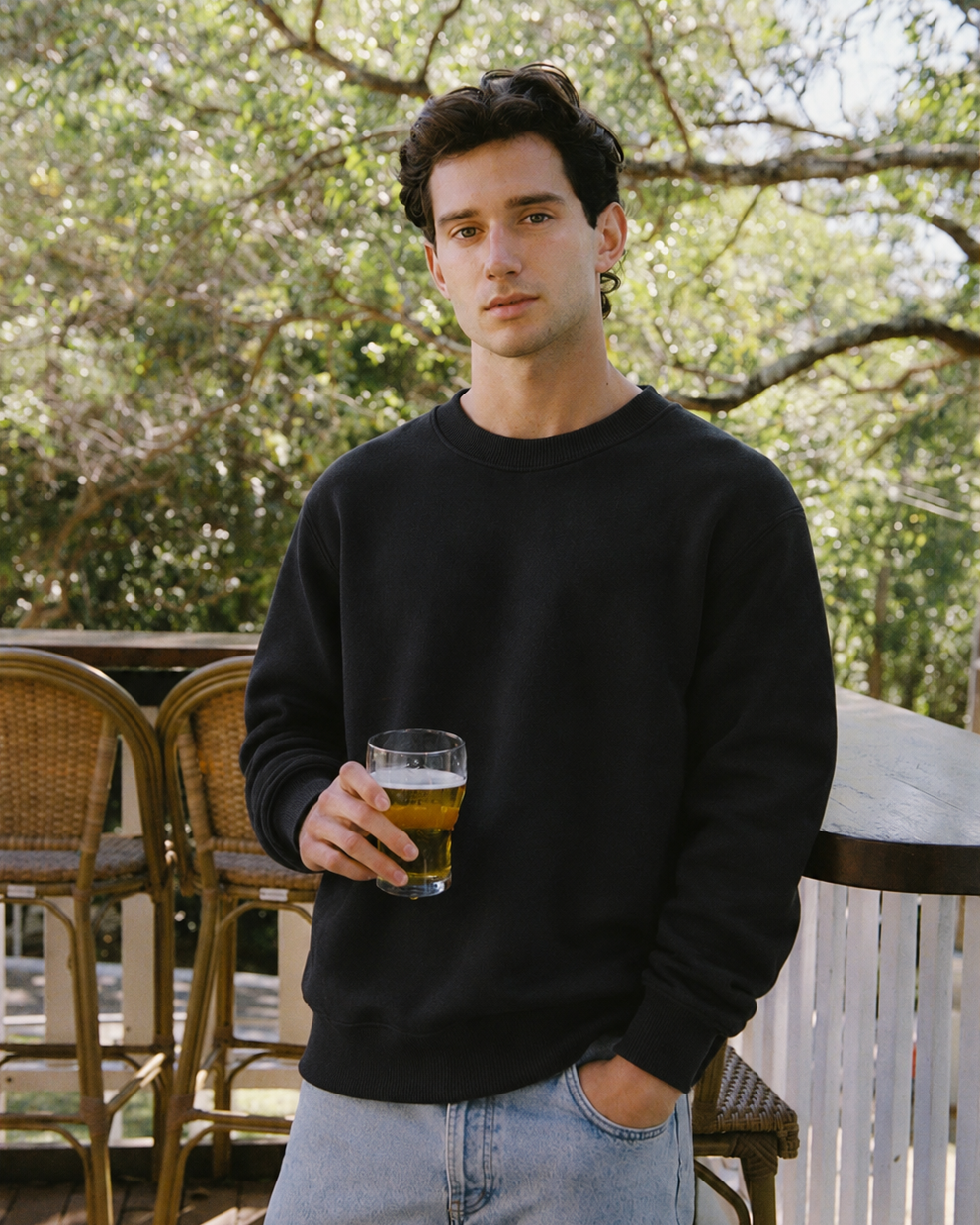 The Weekender Unisex Crew Jumper - Black (Coming soon)