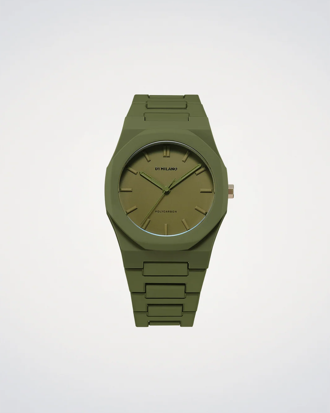 Military Green Polycarbon Watch - 40.5mm