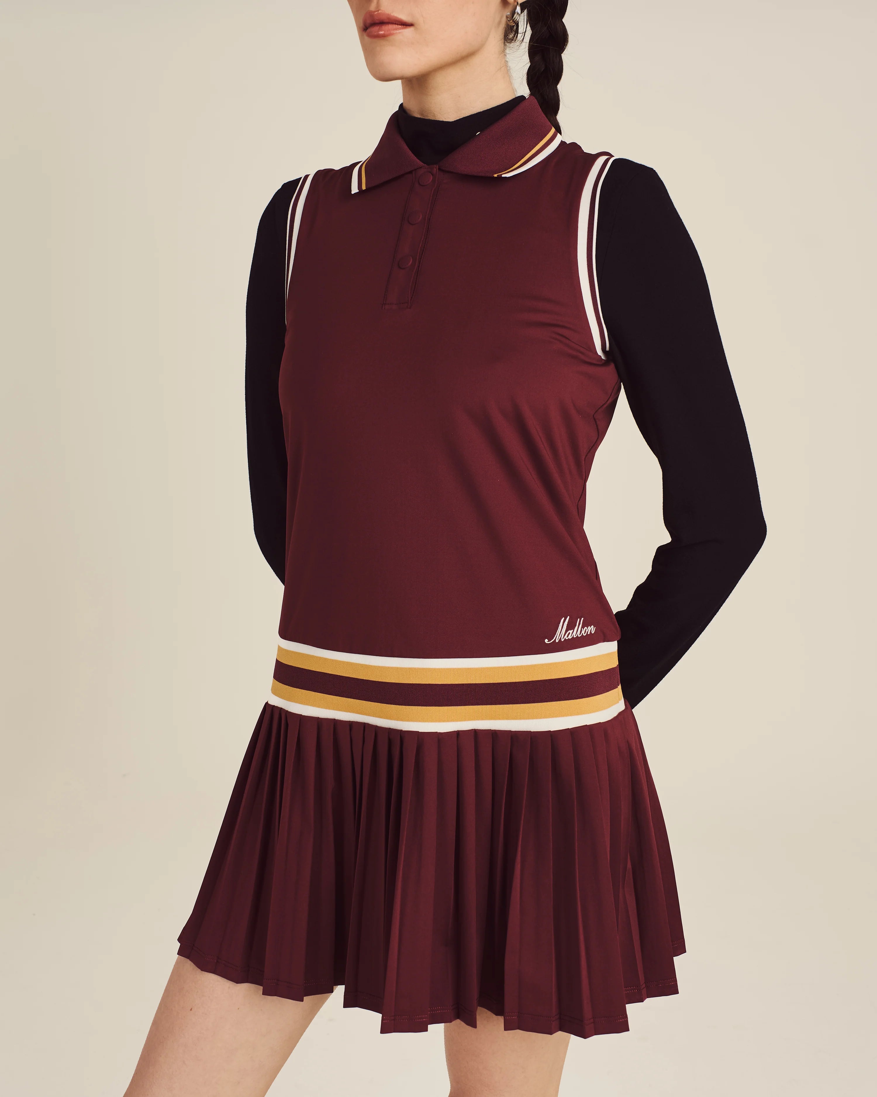 Bella Dress - Red Mahogany