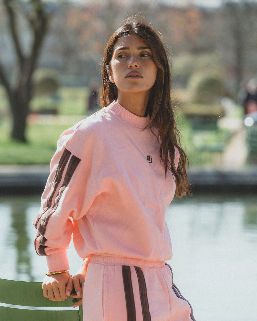 AJ Logo Sweatshirt Rose Quartz