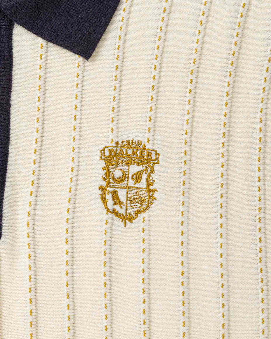 Fine Knotch Polo - Ivory