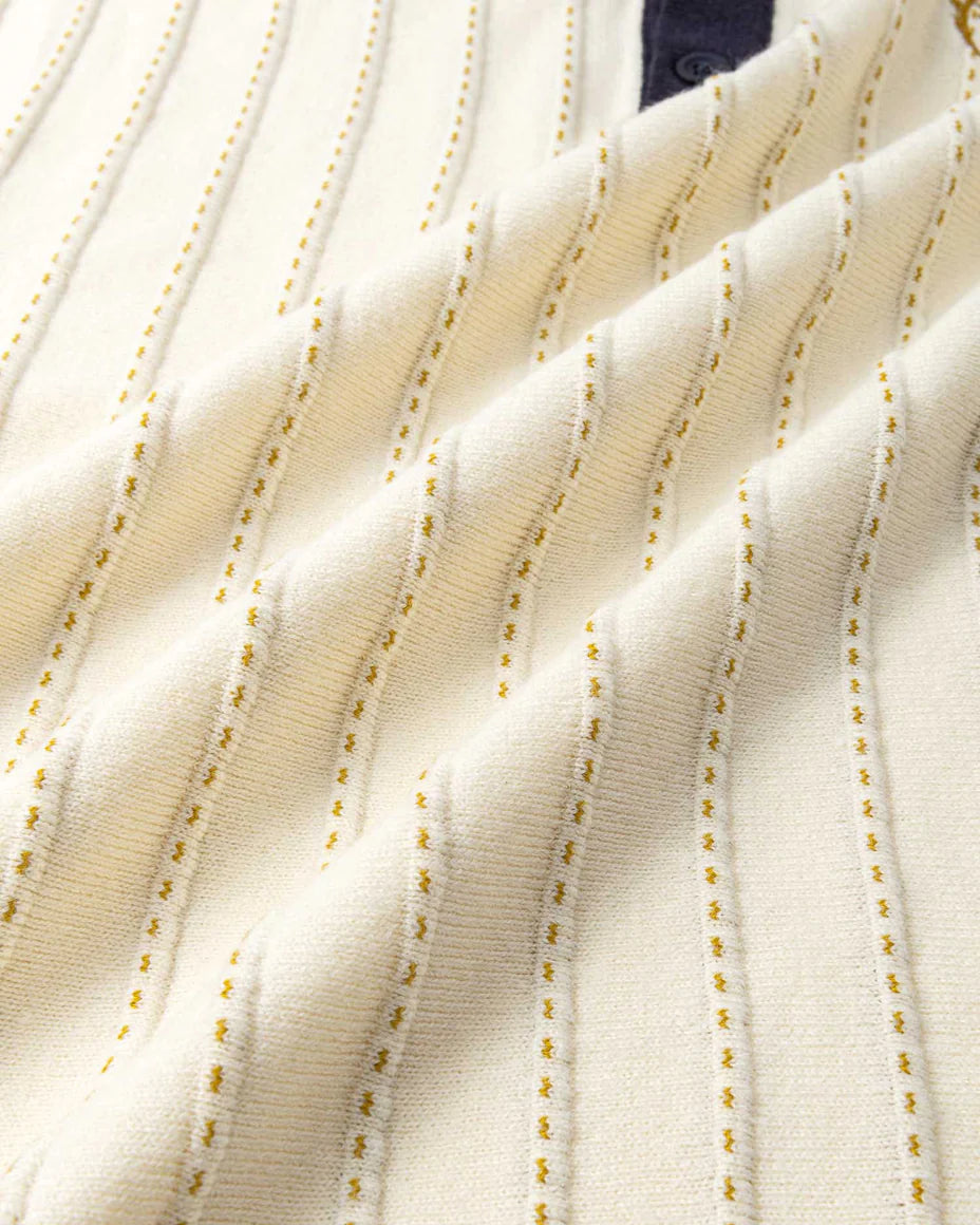 Fine Knotch Polo - Ivory