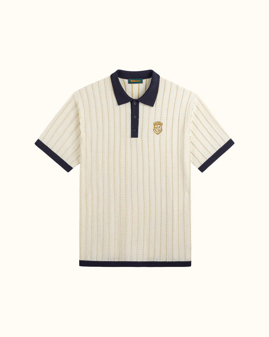Fine Knotch Polo - Ivory