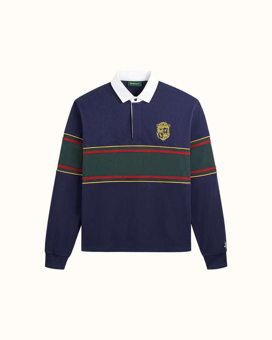 Crest Rugby Polo - Navy/Forest