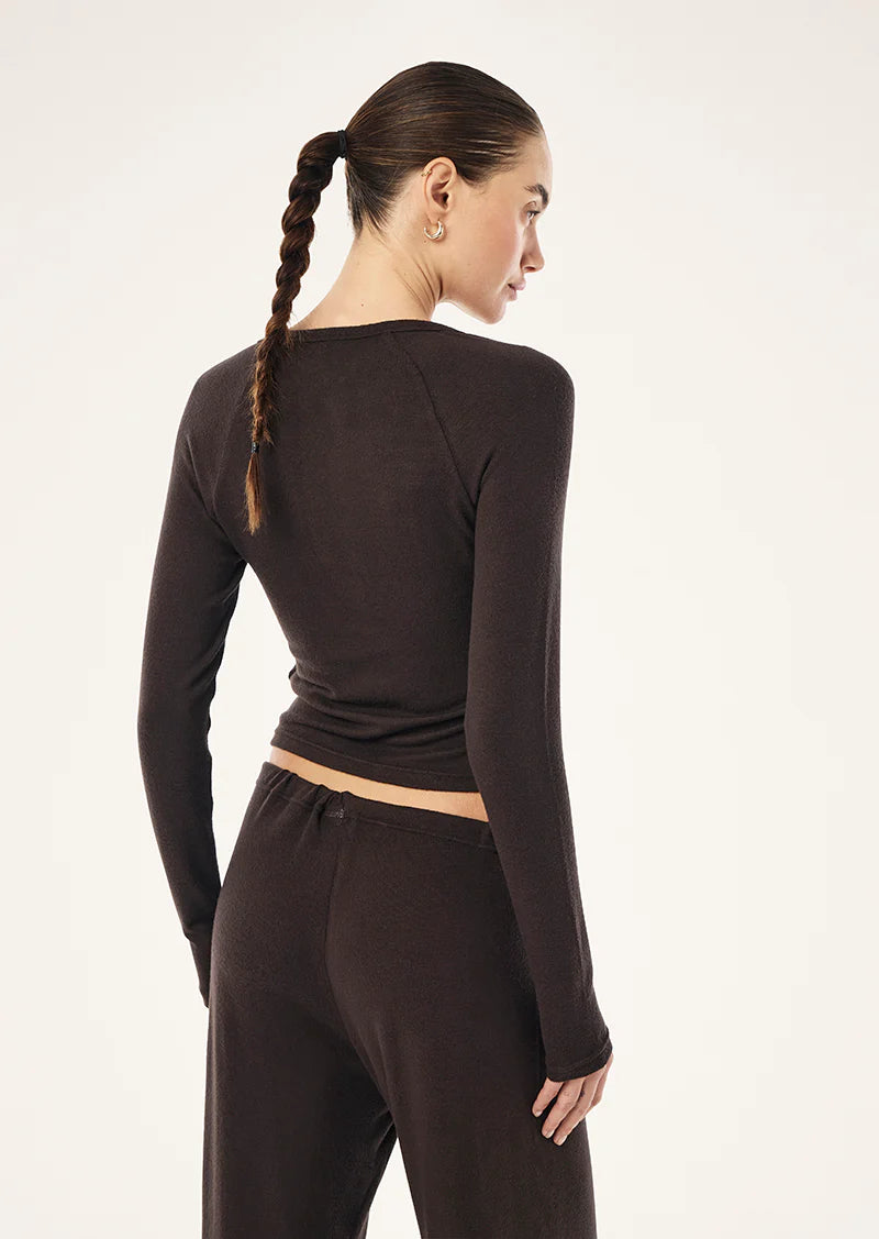 Haven long sleeve top - Coffee
