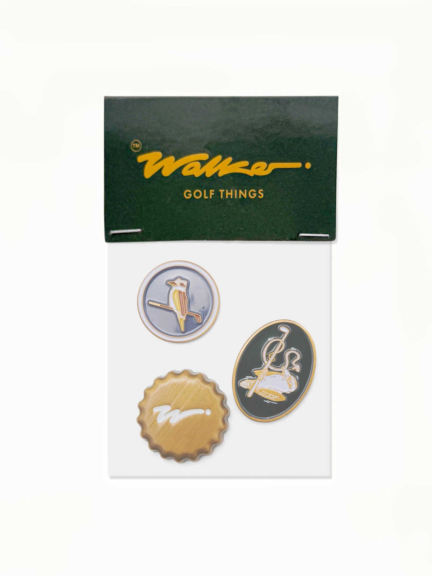 Ball Marker 3-Pack - The Hunter Antique Brushed Gold