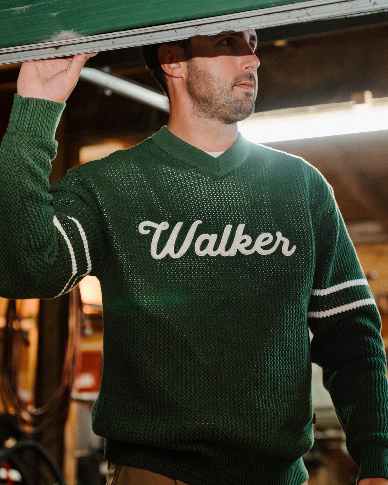 Jersey Knit Sweater - Forest