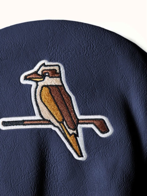 Kooka Leather Driver Headcover - Navy