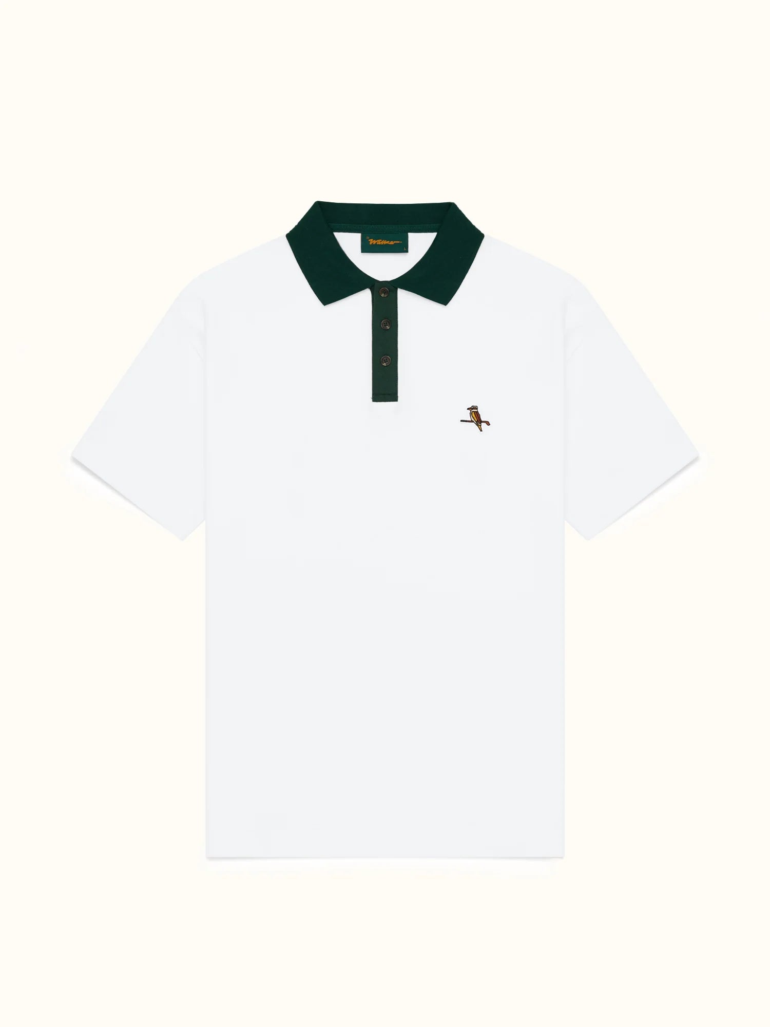 Two Tone Kooka Polo - White/Green