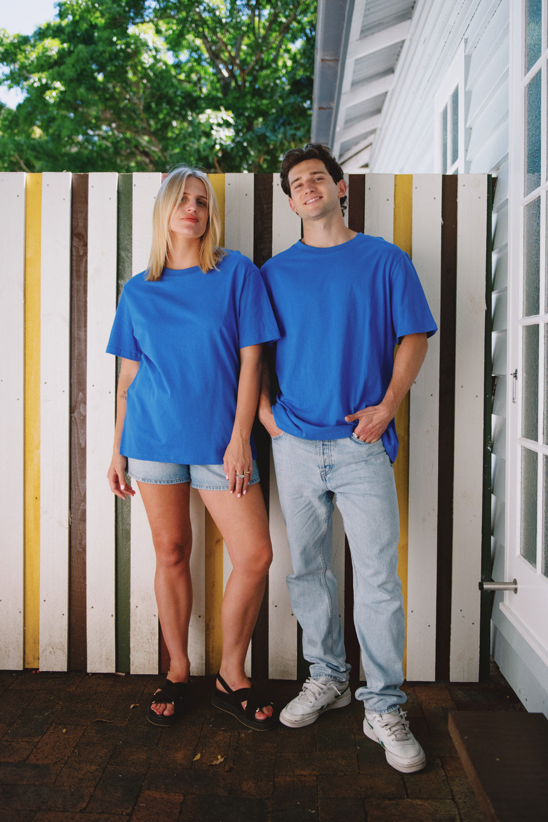 The Vintage Tee 220GSM - Blue