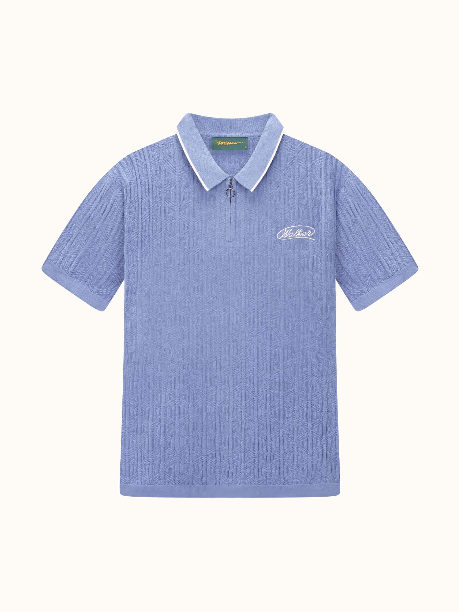Lasso Knit Polo - Sky Blue