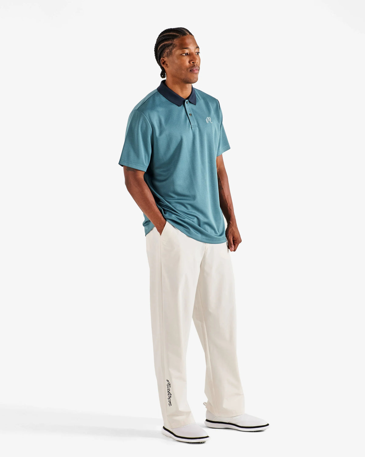 Fairway Hex Polo - Slate