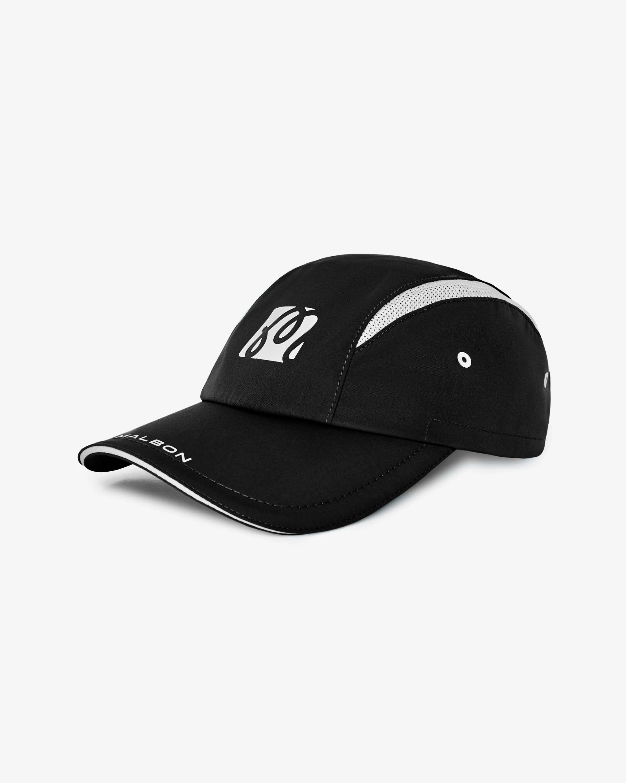 Performance Mesh Panel Bungee Hat - Black