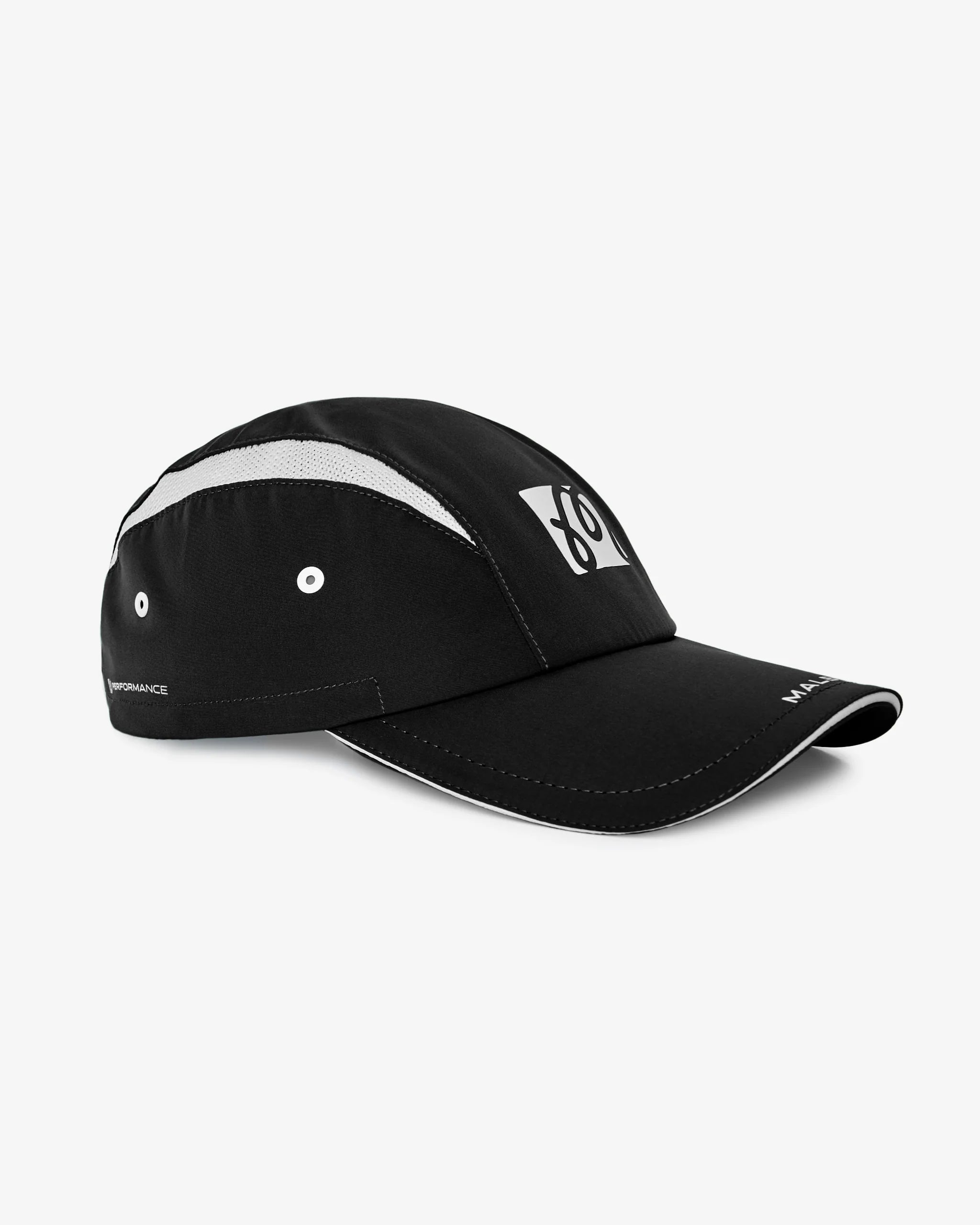 Performance Mesh Panel Bungee Hat - Black