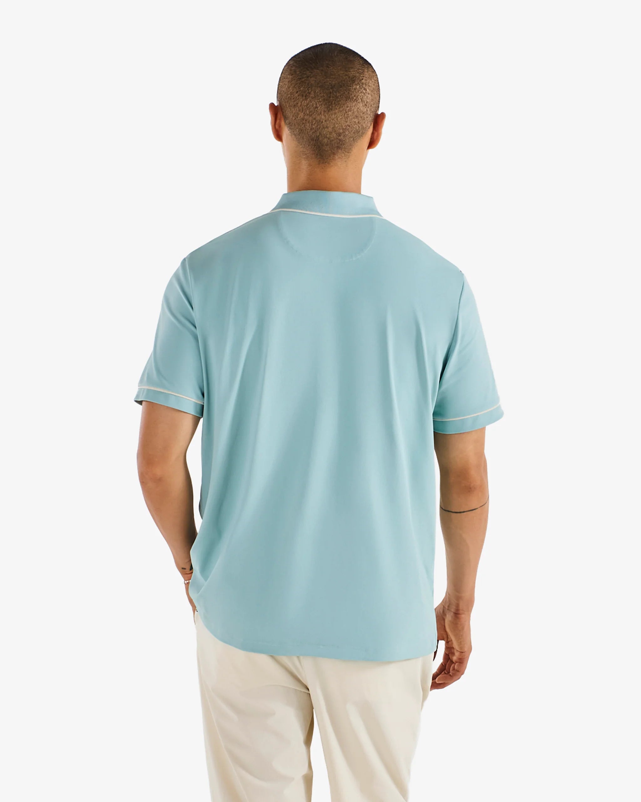 Dove Performance Pique Polo - Light Blue