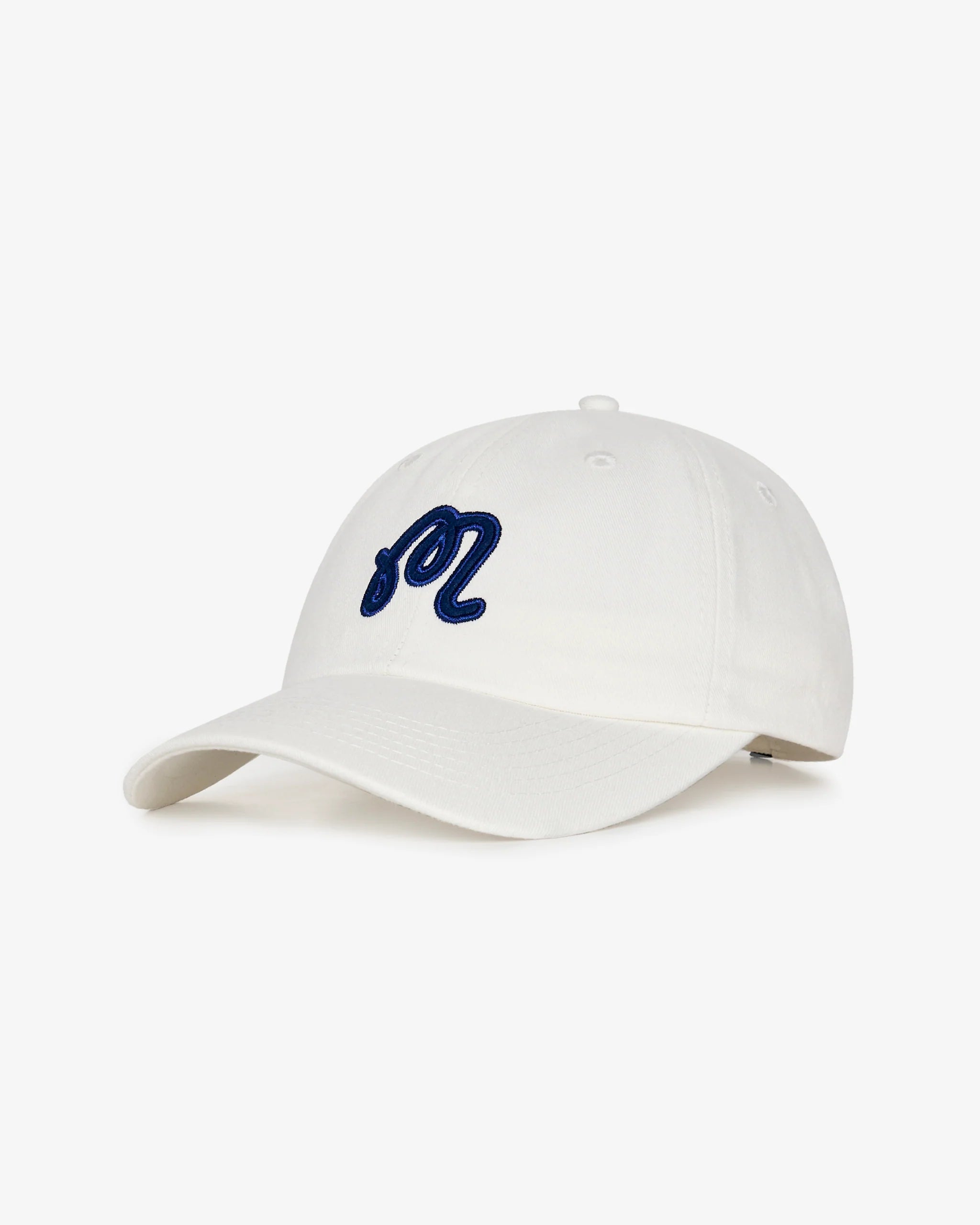 Washed Applique Hat - White