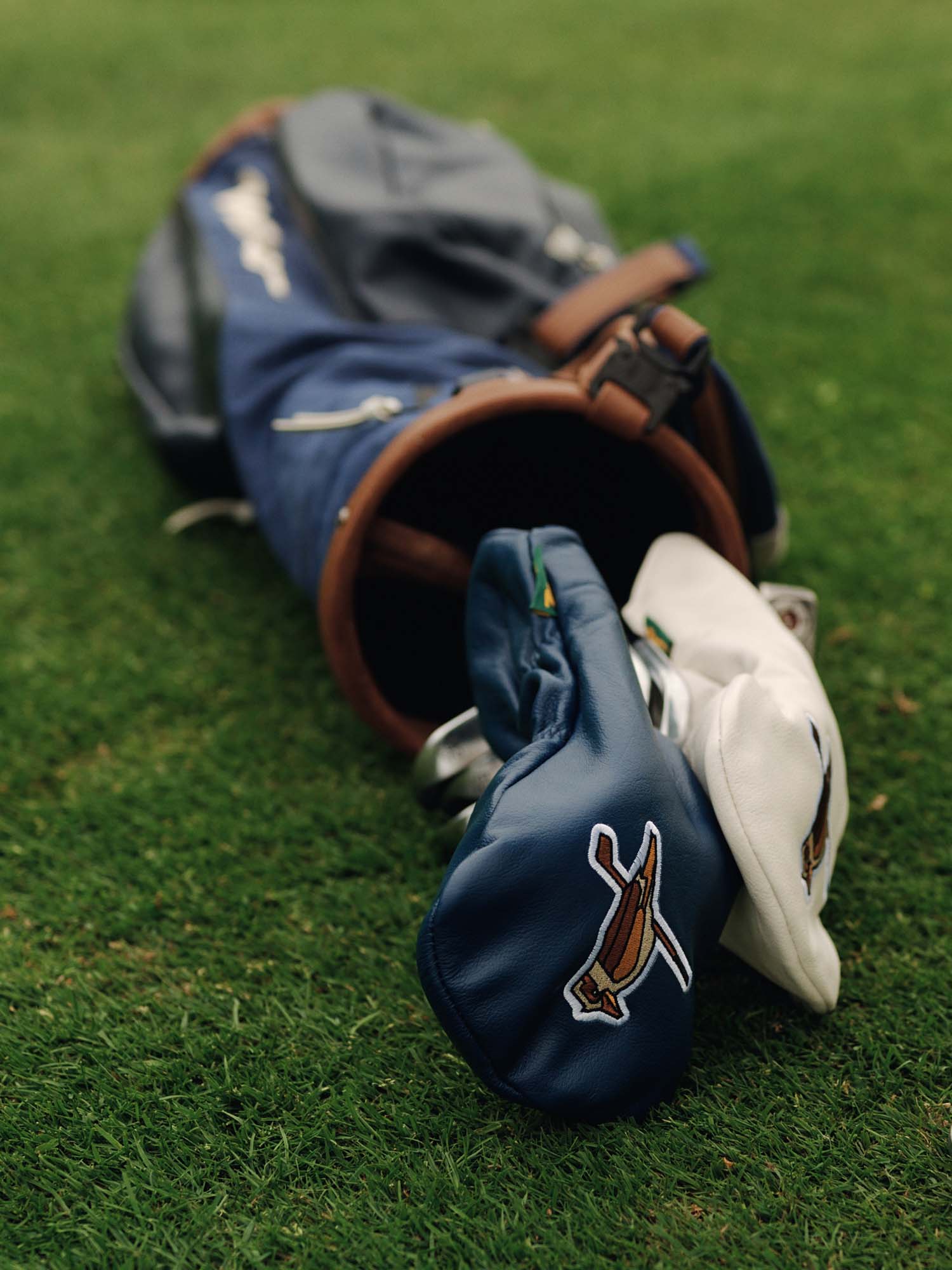 Kooka Leather Driver Headcover - Navy