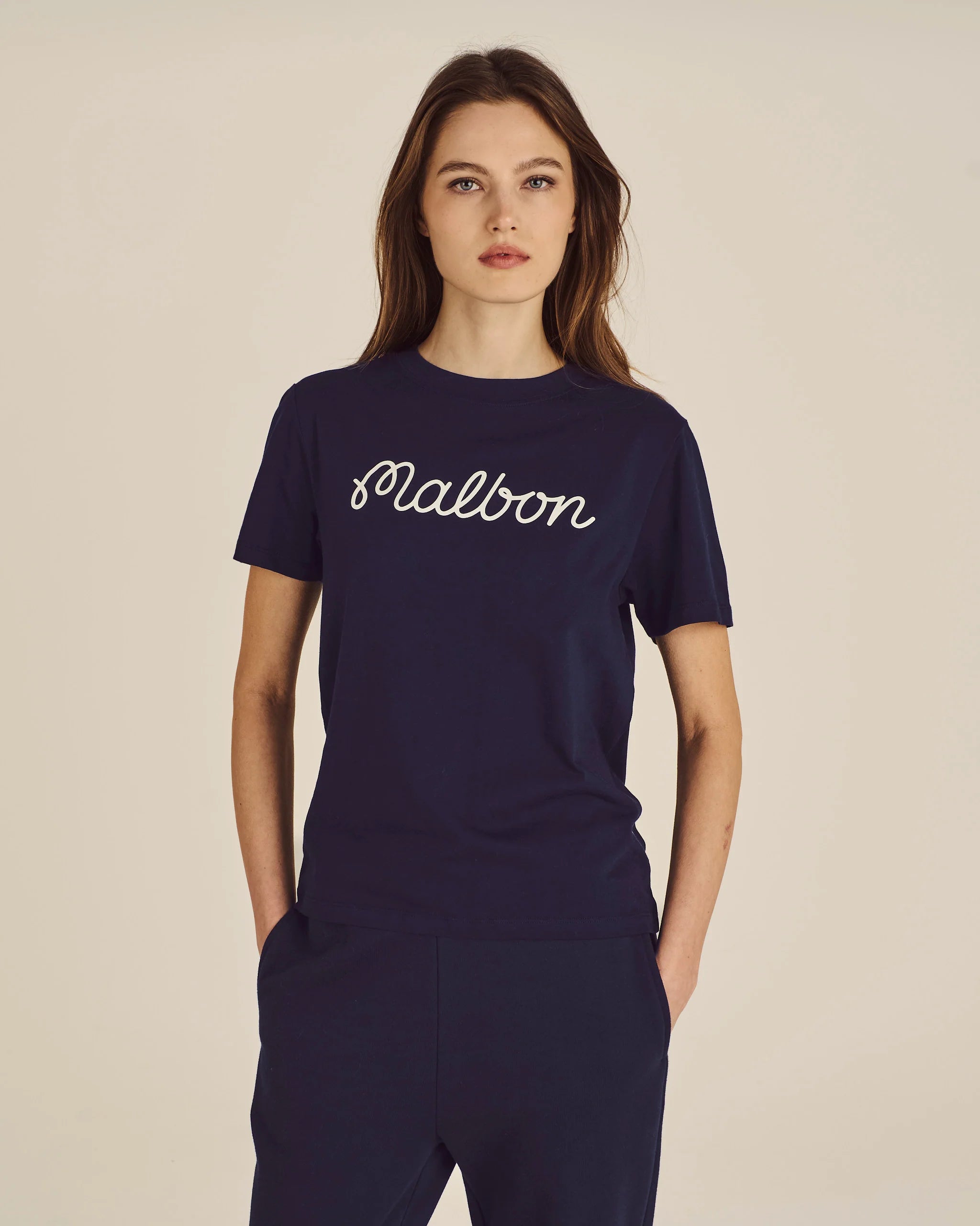 Cosette Script Tee - Midnight